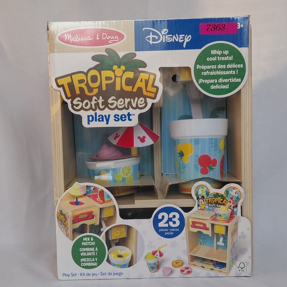 Melissa & Doug Disney Tropical Soft Serve Play Food Toy NIB